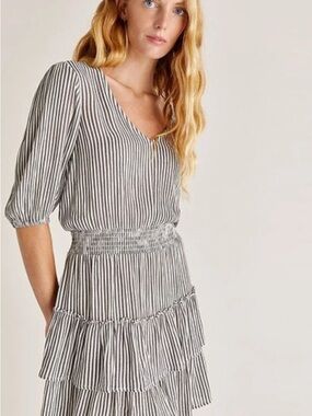 Z Supply ruffled tiered skirt mini dress